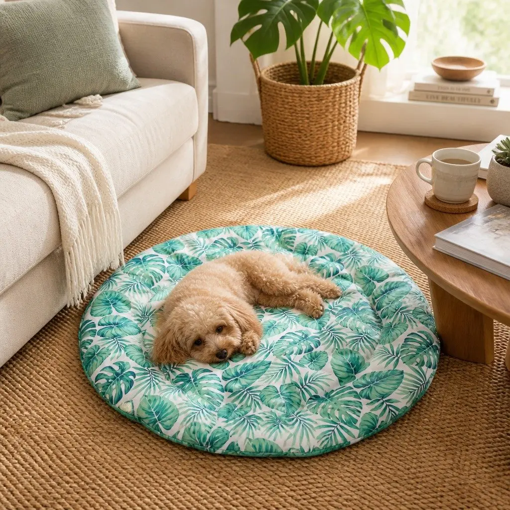 Pet Cooling Mat Self-Cooling Gel Large 60cm Bolster Bed