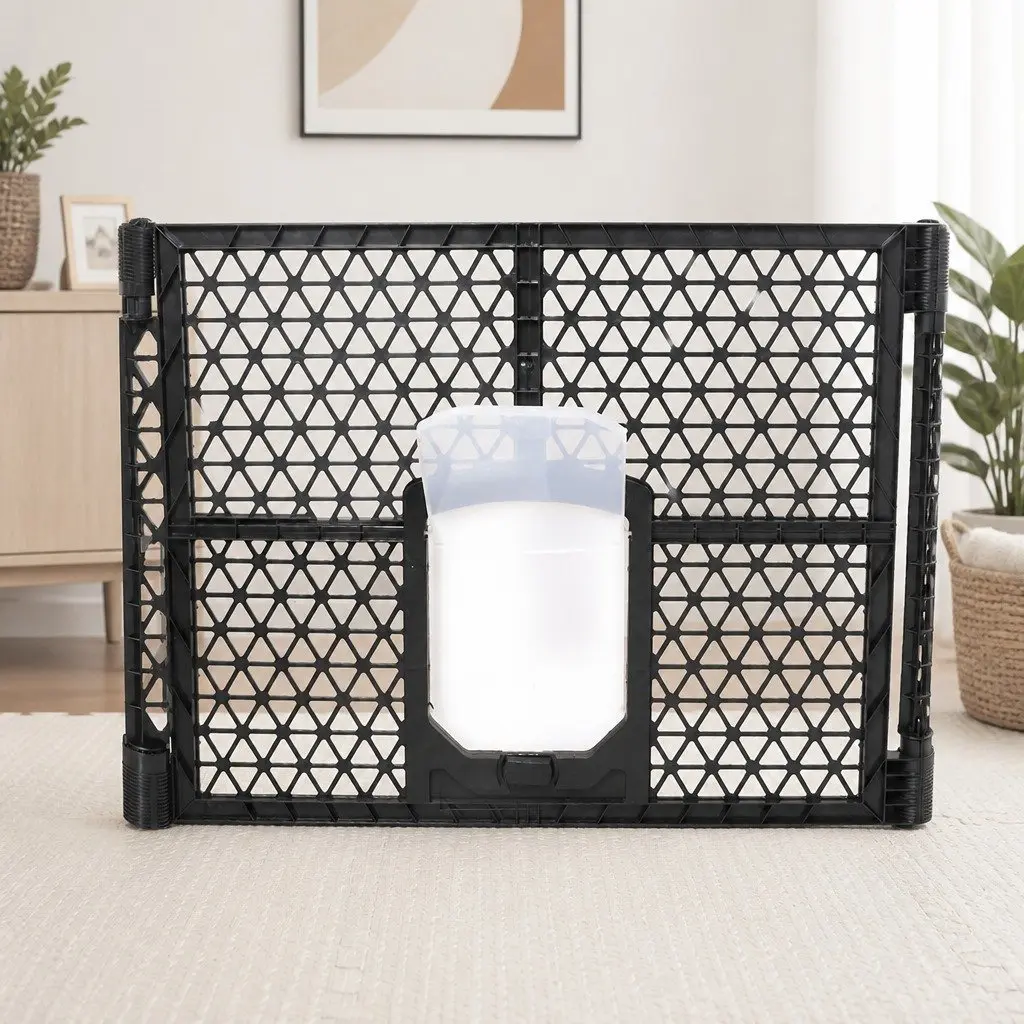 Pet Playpen Folding Dog Plastic Medium M Portable Indoor Outdoor Pen Gate Panels