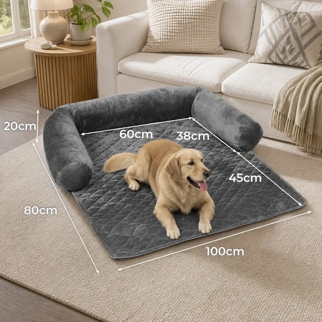 Pet Sofa Cover Large Anti-Slip Machine Washable Fleece