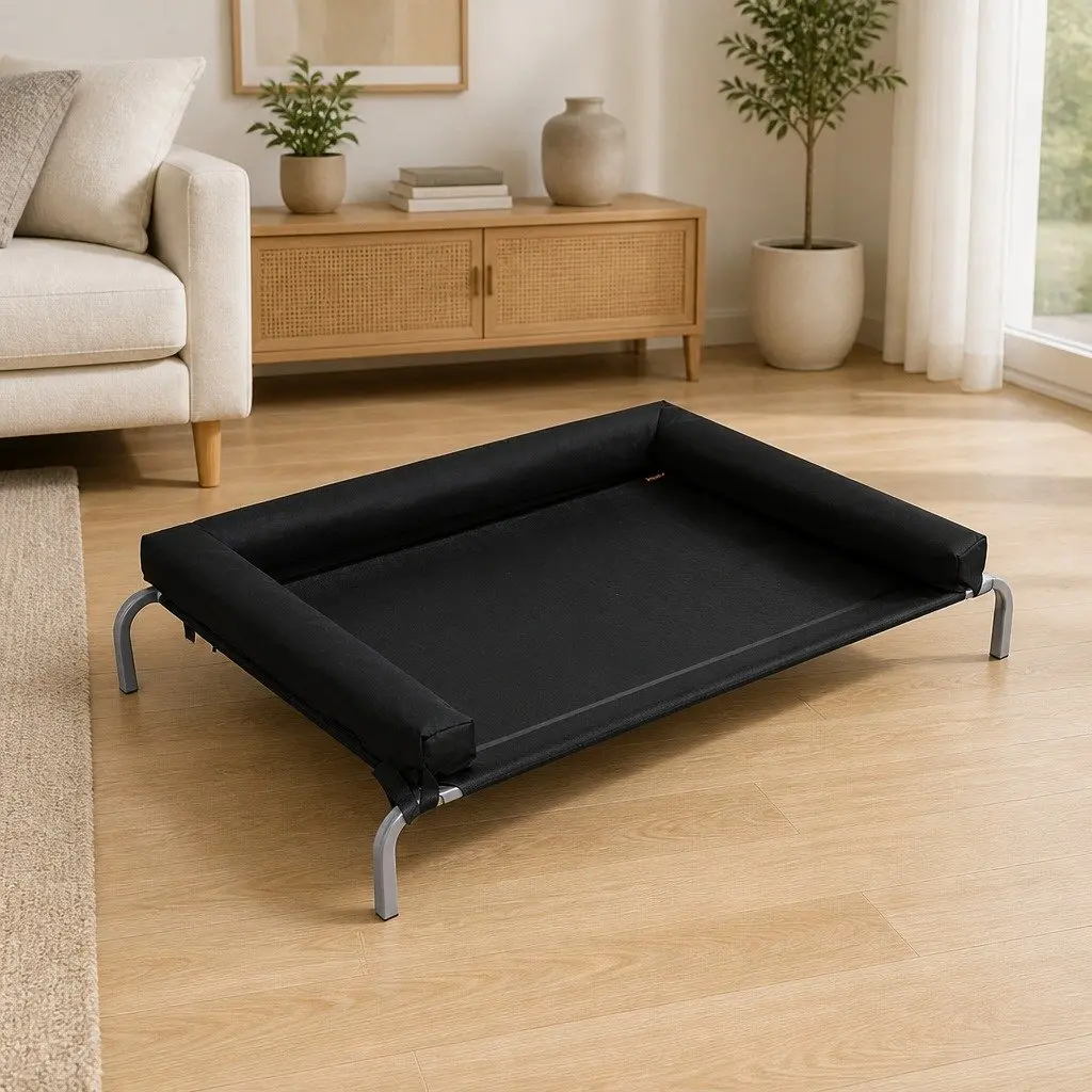 Elevated Pet Bed Large Outdoor Indoor Raised Trampoline Mesh