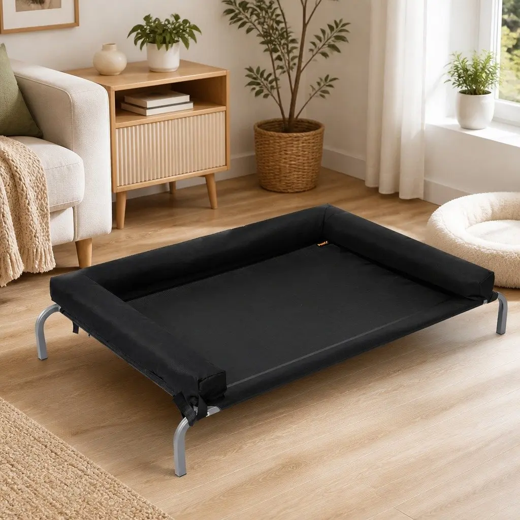 Medium Elevated Pet Bed Breathable Mesh Raised Trampoline for Dog Cat Outdoor
