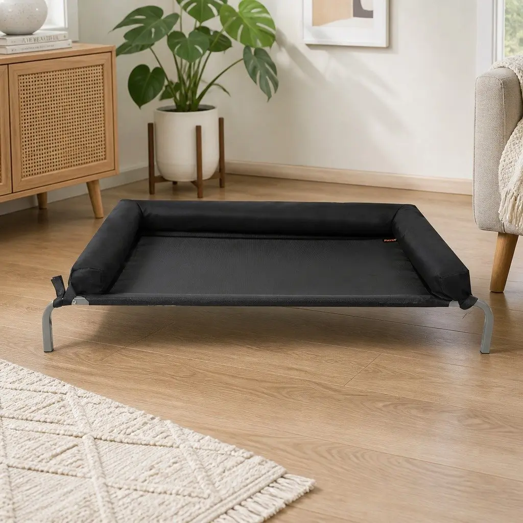 Medium Elevated Pet Bed Breathable Mesh Raised Trampoline for Dog Cat Outdoor