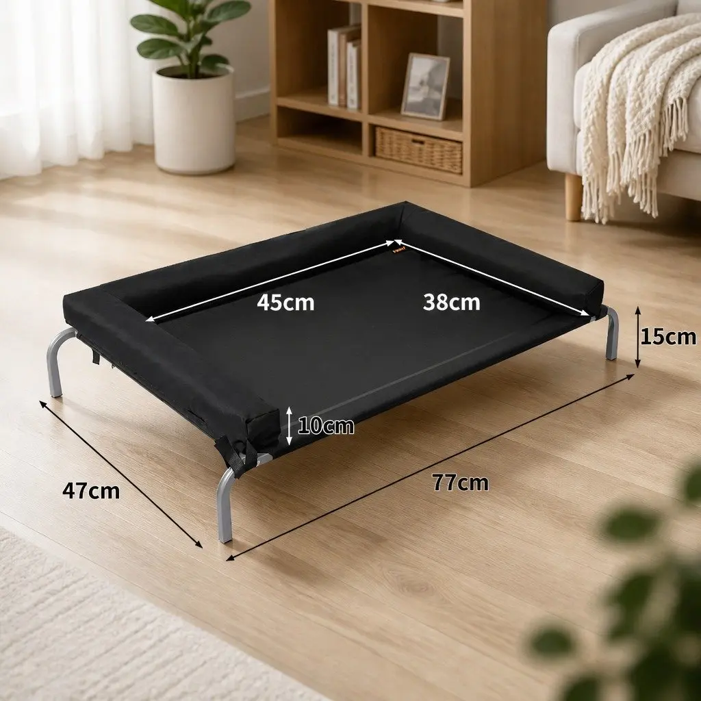 Medium Elevated Pet Bed Breathable Mesh Raised Trampoline for Dog Cat Outdoor