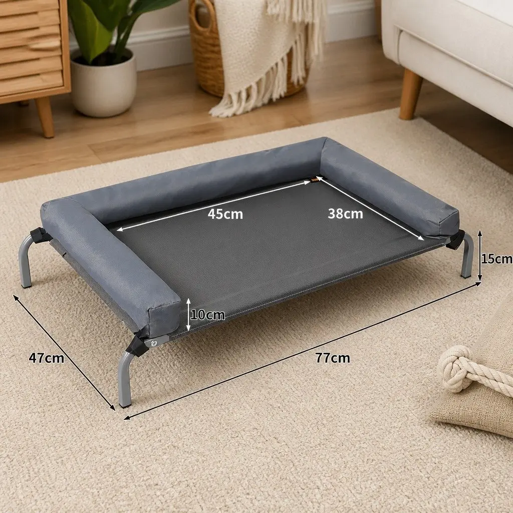 Elevated Pet Bed Dog Cat Medium Raised Outdoor Indoor Trampoline Mesh Breathable