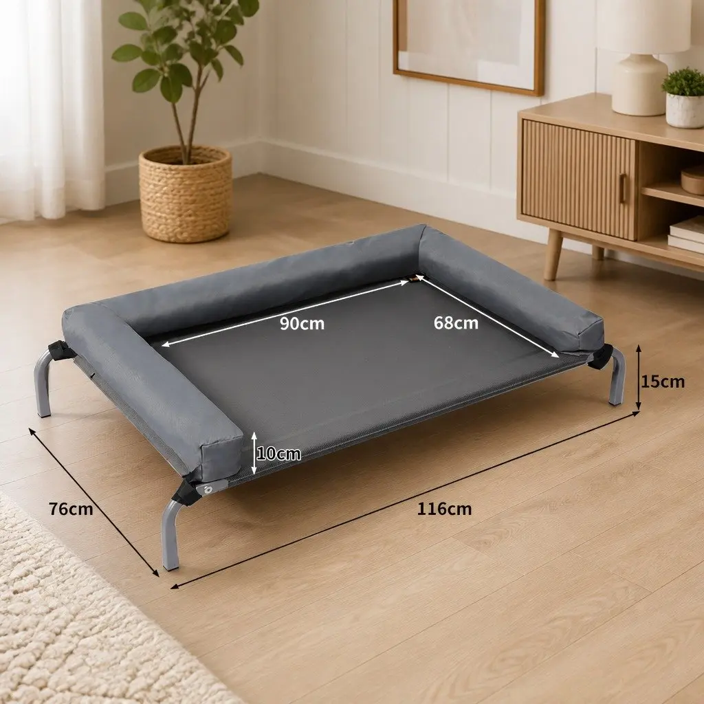 Elevated Pet Bed Dog Cat Puppy Trampoline Raised Outdoor Indoor Mesh Sleeping XL