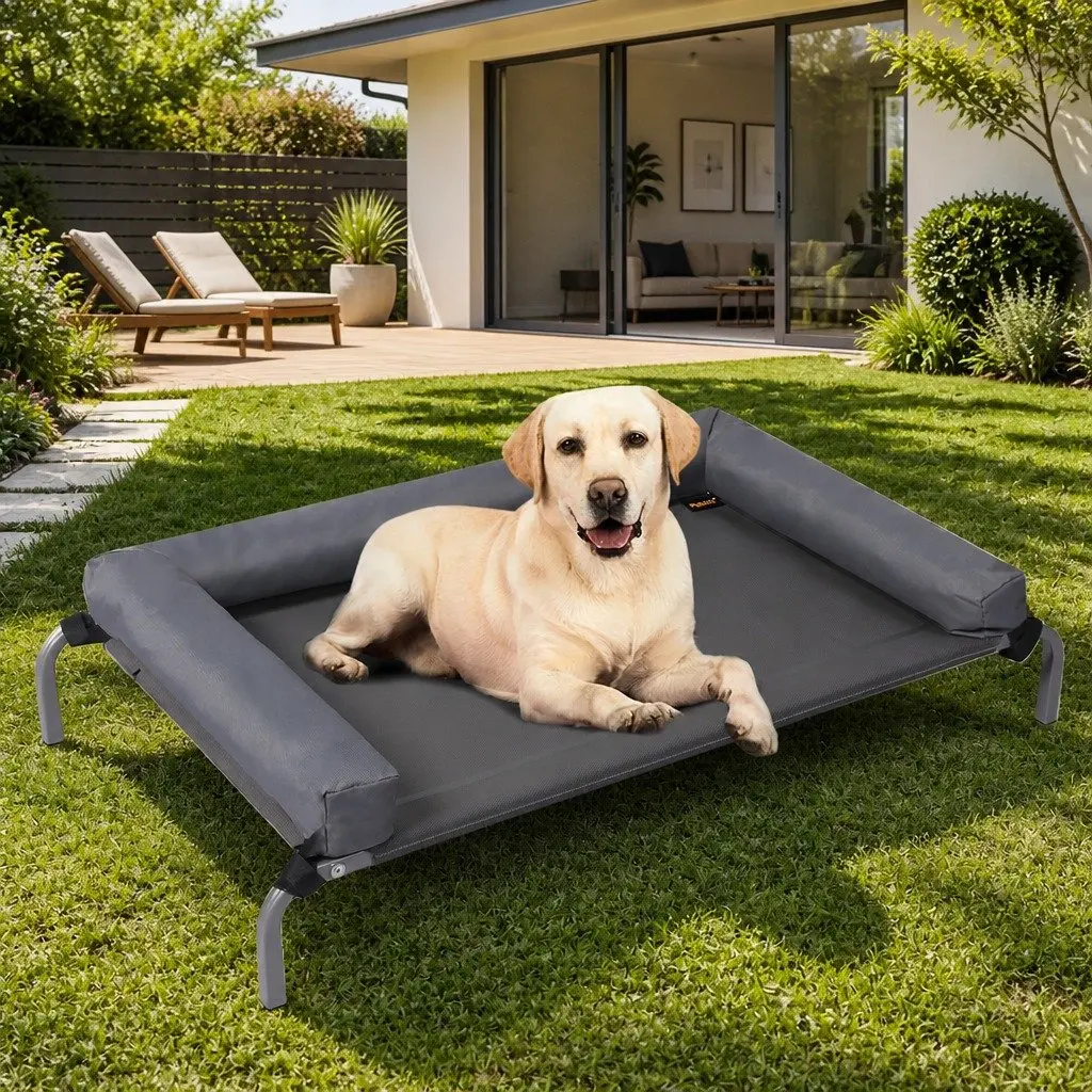 Elevated Pet Bed Dog Cat Puppy Trampoline Raised Outdoor Indoor Mesh Sleeping XL