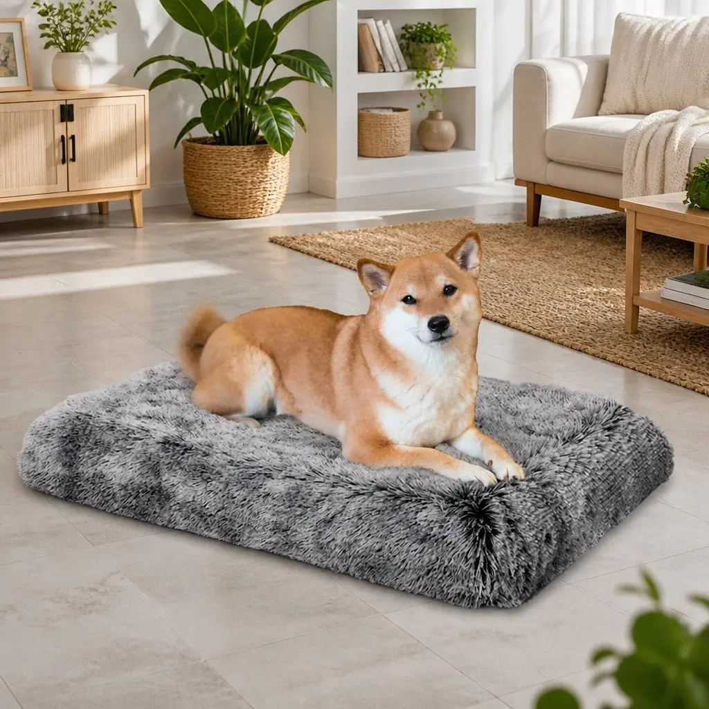 Dog Pet Bed Orthopedic Memory Foam Medium Charcoal Washable Cushion