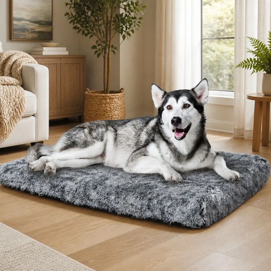 Orthopedic Pet Bed XXL Charcoal Memory Foam Cushion Removable Washable Cover