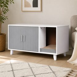 Your Perfect Cat Litter Box Enclosure in Grey
