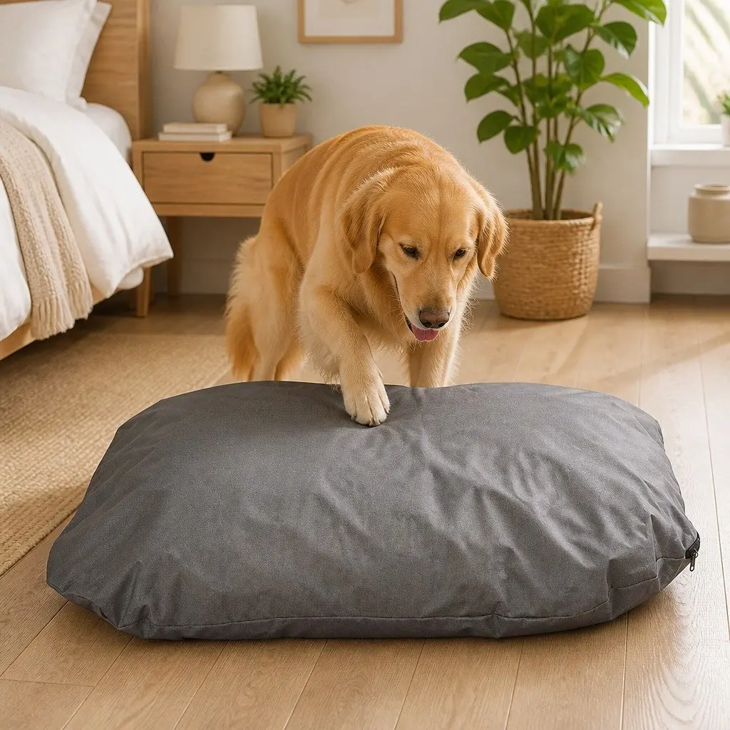 Large Waterproof Dog Calming Bed Removable Cover Orthopedic Memory Foam