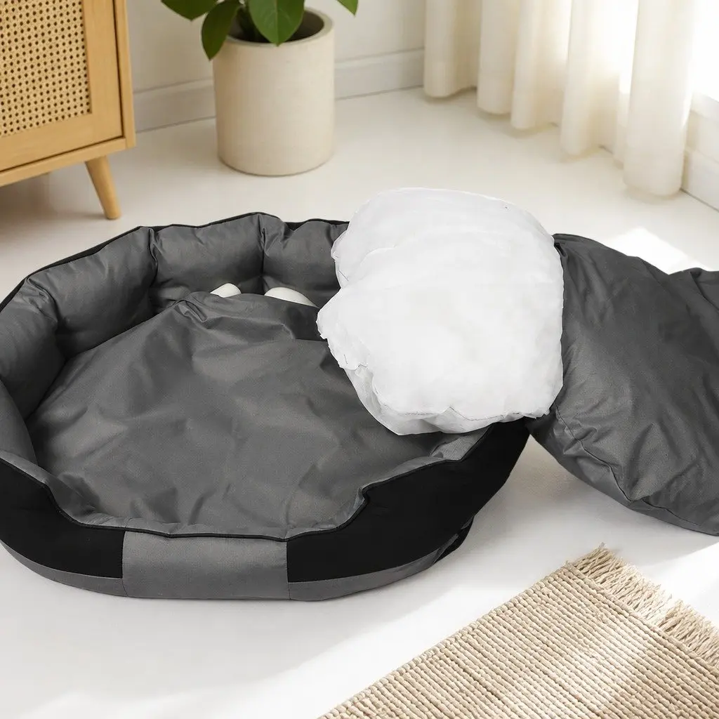 Waterproof Pet Dog Bed X-Large Orthopedic Memory Foam Removable Cover Bolster