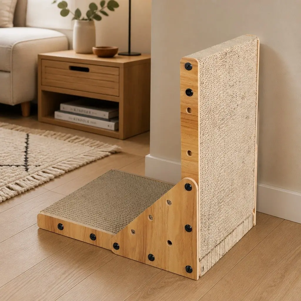 Cat Scratching Board Cardboard Scratcher 40cm L x 25cm W x 43.5cm H