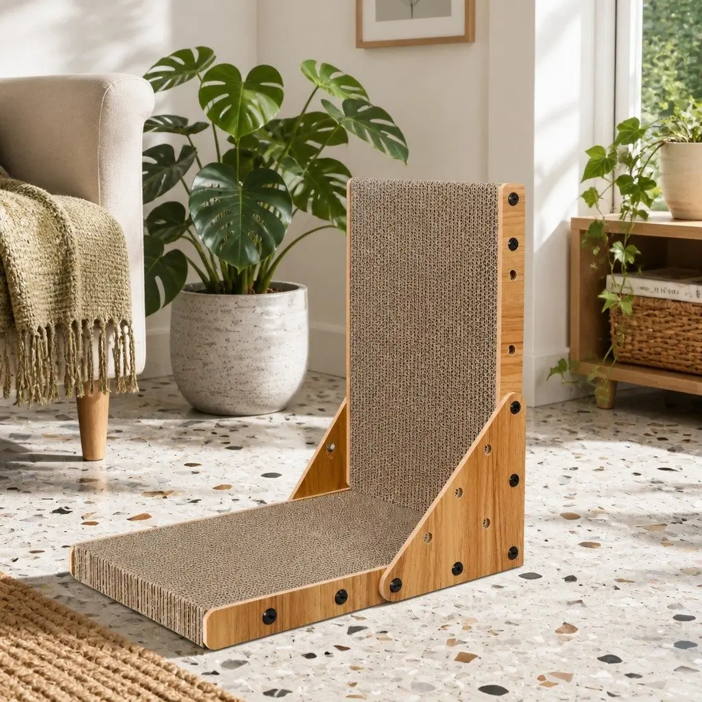 Cat Scratching Board Cardboard Scratcher 40cm L x 25cm W x 43.5cm H
