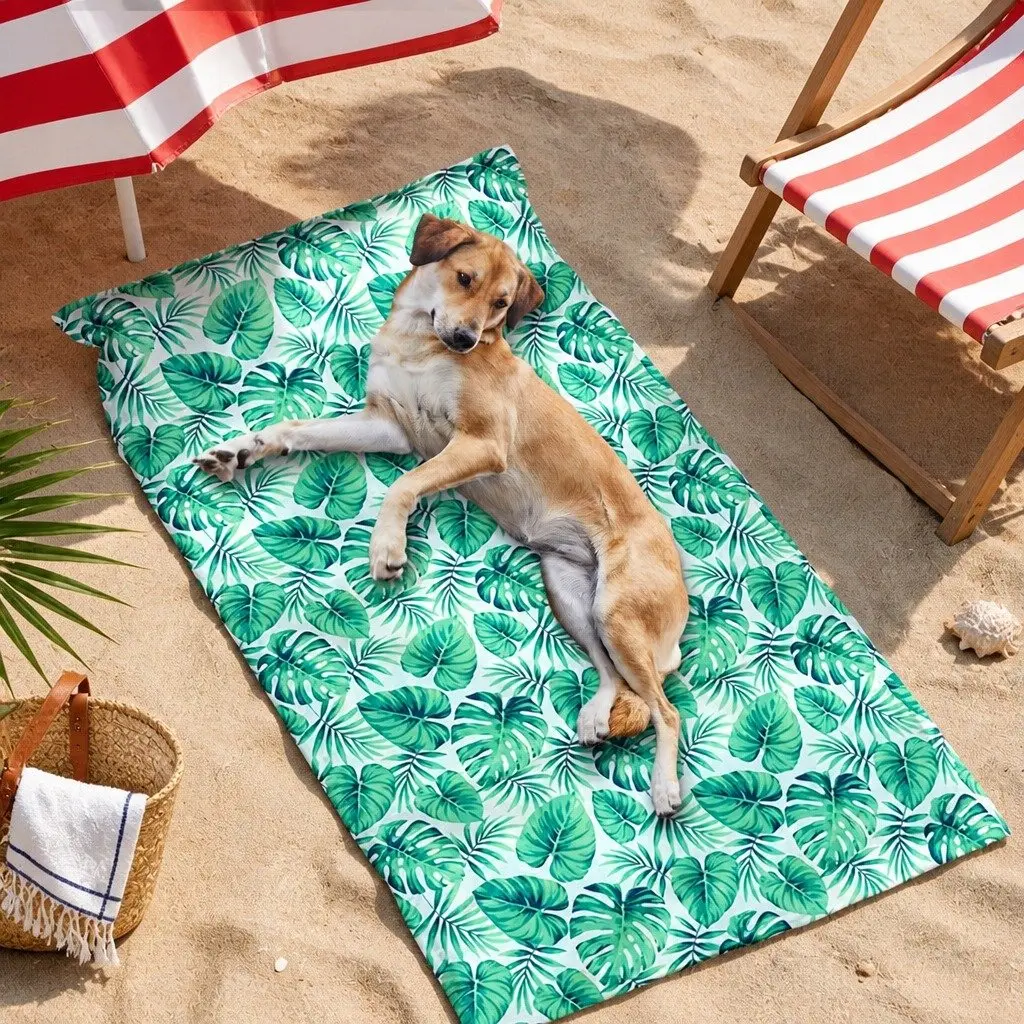 Pet Cooling Mat Cat Dog Gel Self-Cooling Bed Pillow Large Waterproof PVC