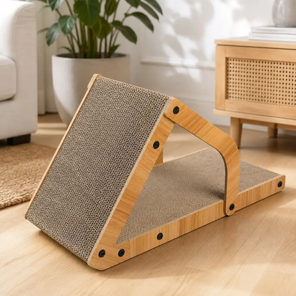 Cat Scratching Board Cardboard Scratcher 34cm x 25cm x 47cm