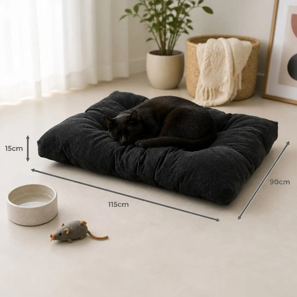 Pet Calming Bed Dog Cat Cushion XL X-Large Tufted Machine Washable Waterproof