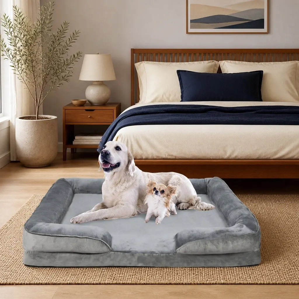 Memory Foam Pet Sofa Bed Cushion XXL Extra Large Dog Cat Orthopedic Sleeping Mat