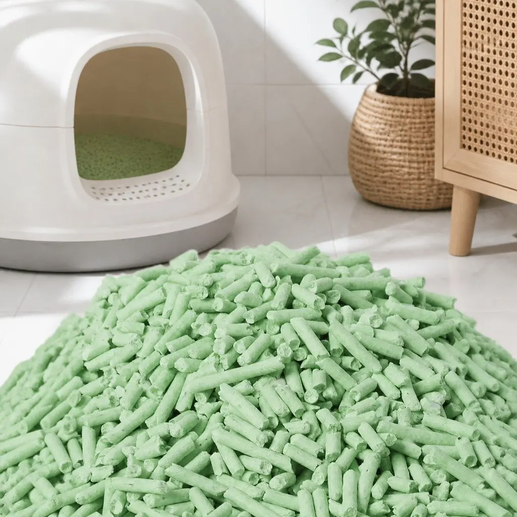Tofu Cat Litter Clumping Biodegradable 2.5kg Green Tea Scented