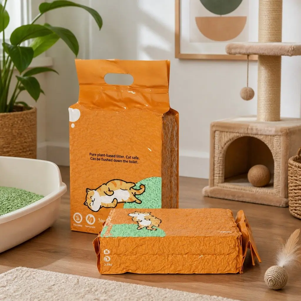 Biodegradable Tofu Cat Litter Clumping Green Tea Scent 2.5kg