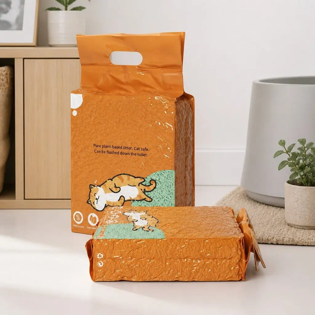 Tofu Cat Litter Clumping Green Tea Odour Control Biodegradable 2.5kg