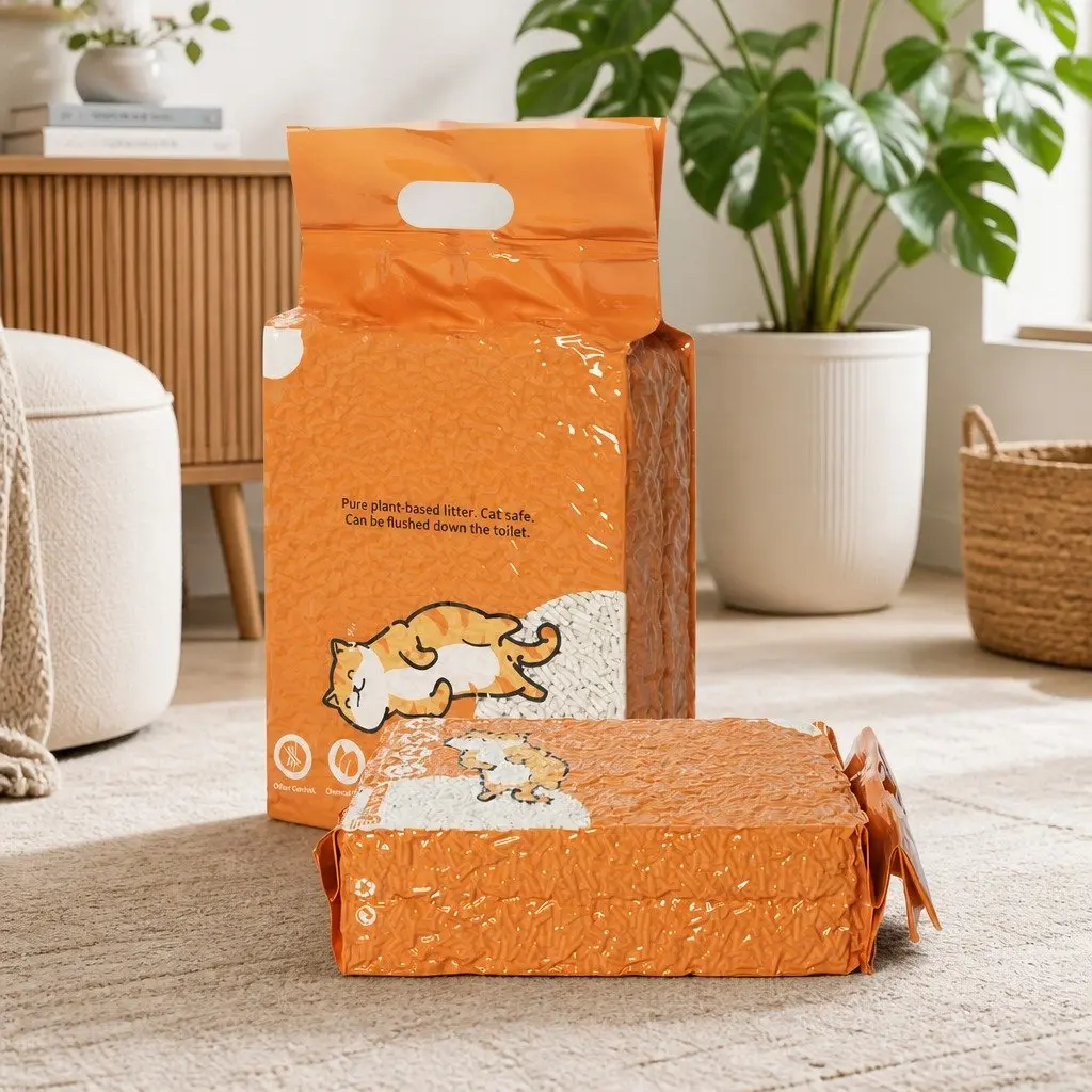 Tofu Cat Litter Natural Biodegradable Flushable Clumping 2.5kg