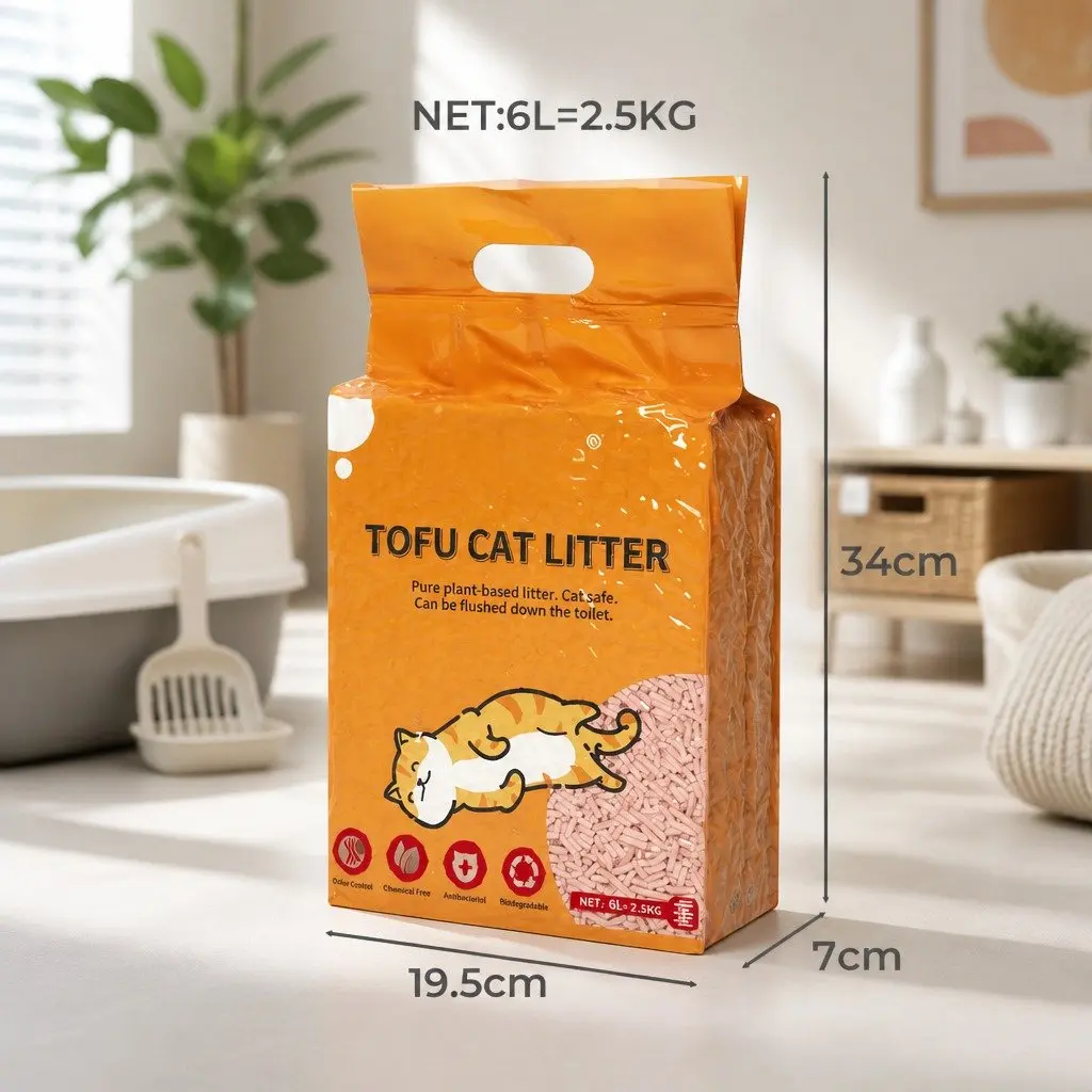 Tofu Cat Litter Biodegradable Peach Scent 2.5kg