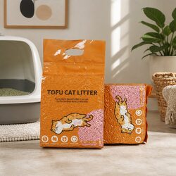 Tofu Cat Litter Clumping Watermelon Scent Biodegradable Flushable 2.5kg x2 Bags