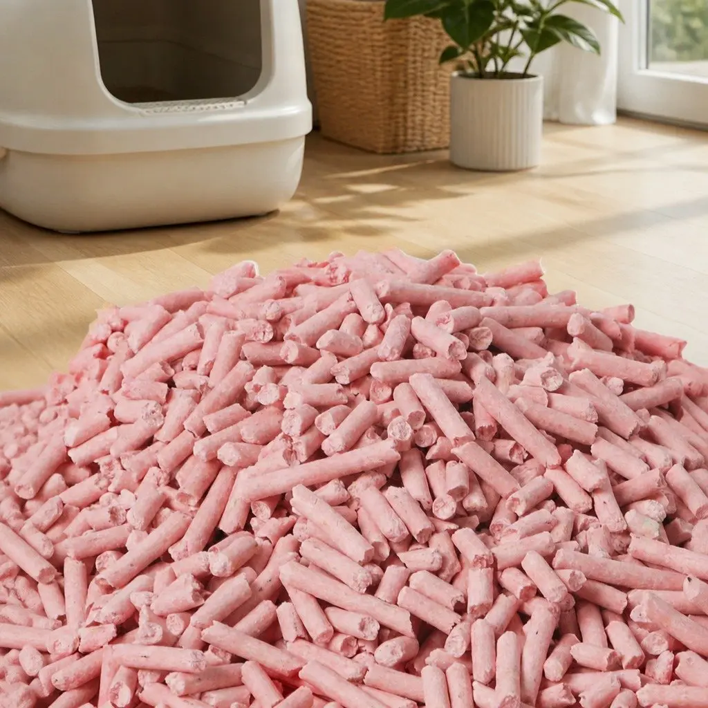 Tofu Cat Litter Clumping Watermelon Scent Biodegradable 2.5kg x4 Bags