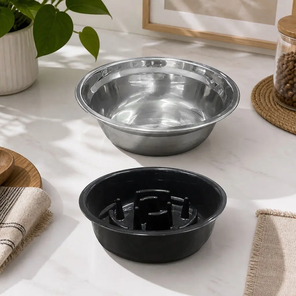 Adjustable Height Pet Feeder Elevated Dog Cat Bowl Stand Medium 3 Positions