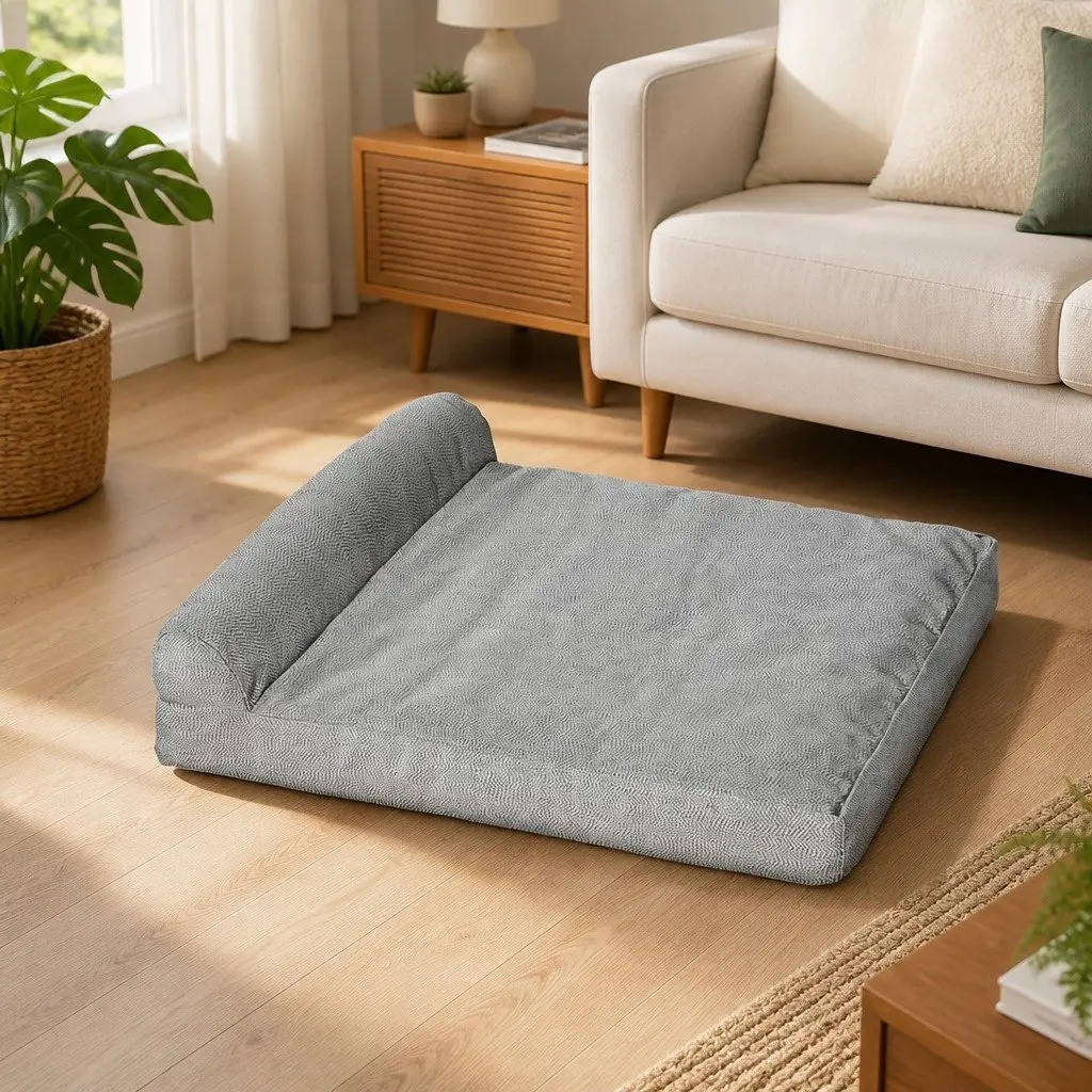 Memory Foam Pet Bed Chew Proof Large Waterproof Dog Cat Cushion