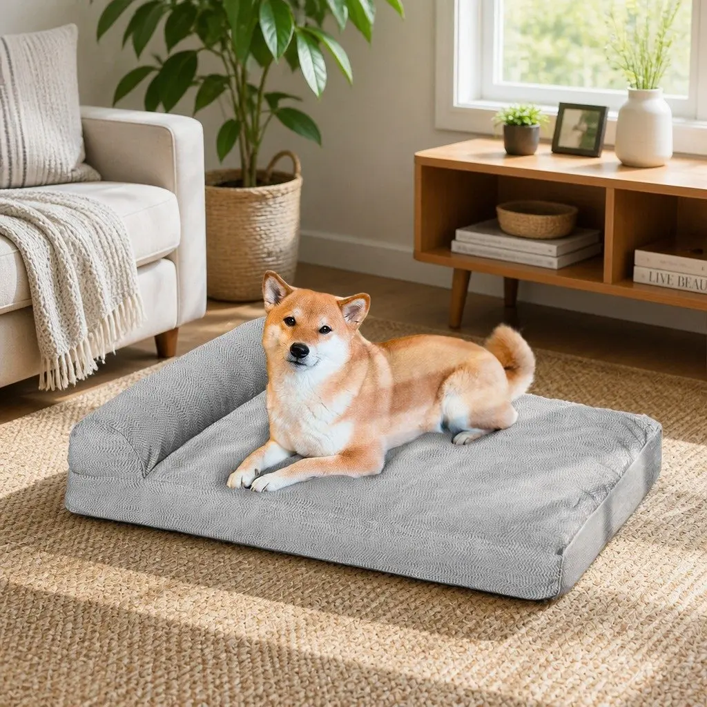 Memory Foam Pet Bed Chew Proof Large Waterproof Dog Cat Cushion
