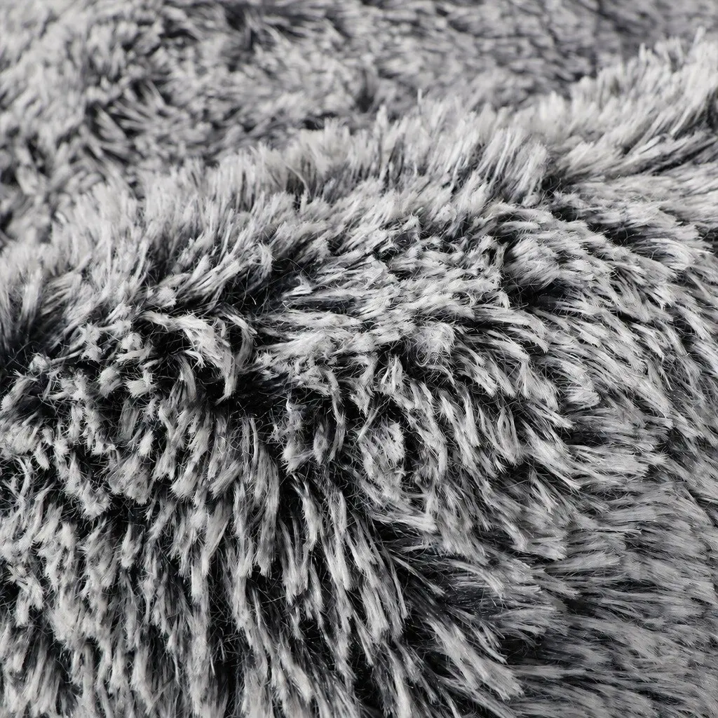 Pet Bed Doughnut Memory Foam Extra-Large Charcoal Removable Washable Cover