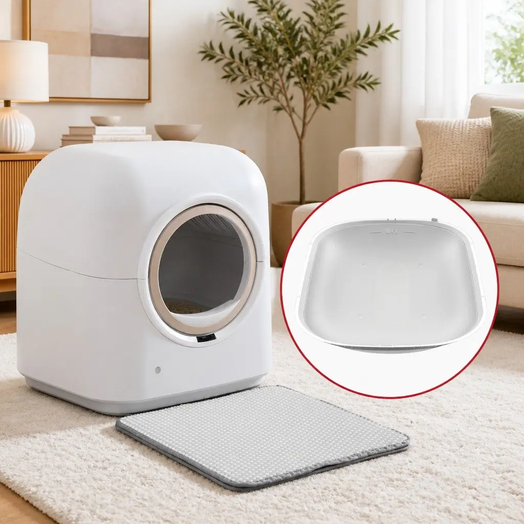 Cat Litter Box Replaceable Silicone Liner Pad Waterproof Custom Fit 37.8cm