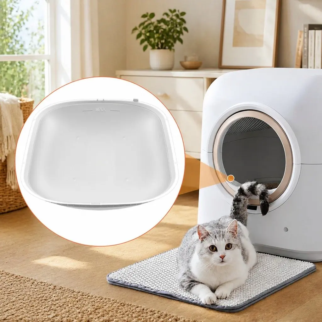Cat Litter Box Replaceable Silicone Liner Pad Waterproof Custom Fit 37.8cm