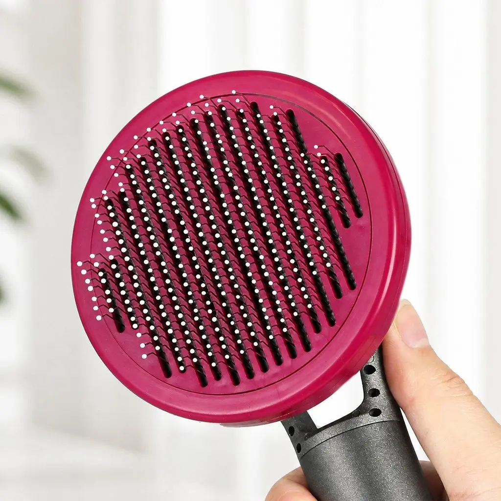 Pet Grooming Tools Kit Dogs Cats Deshedding Brush Comb One-Click Hair Removal