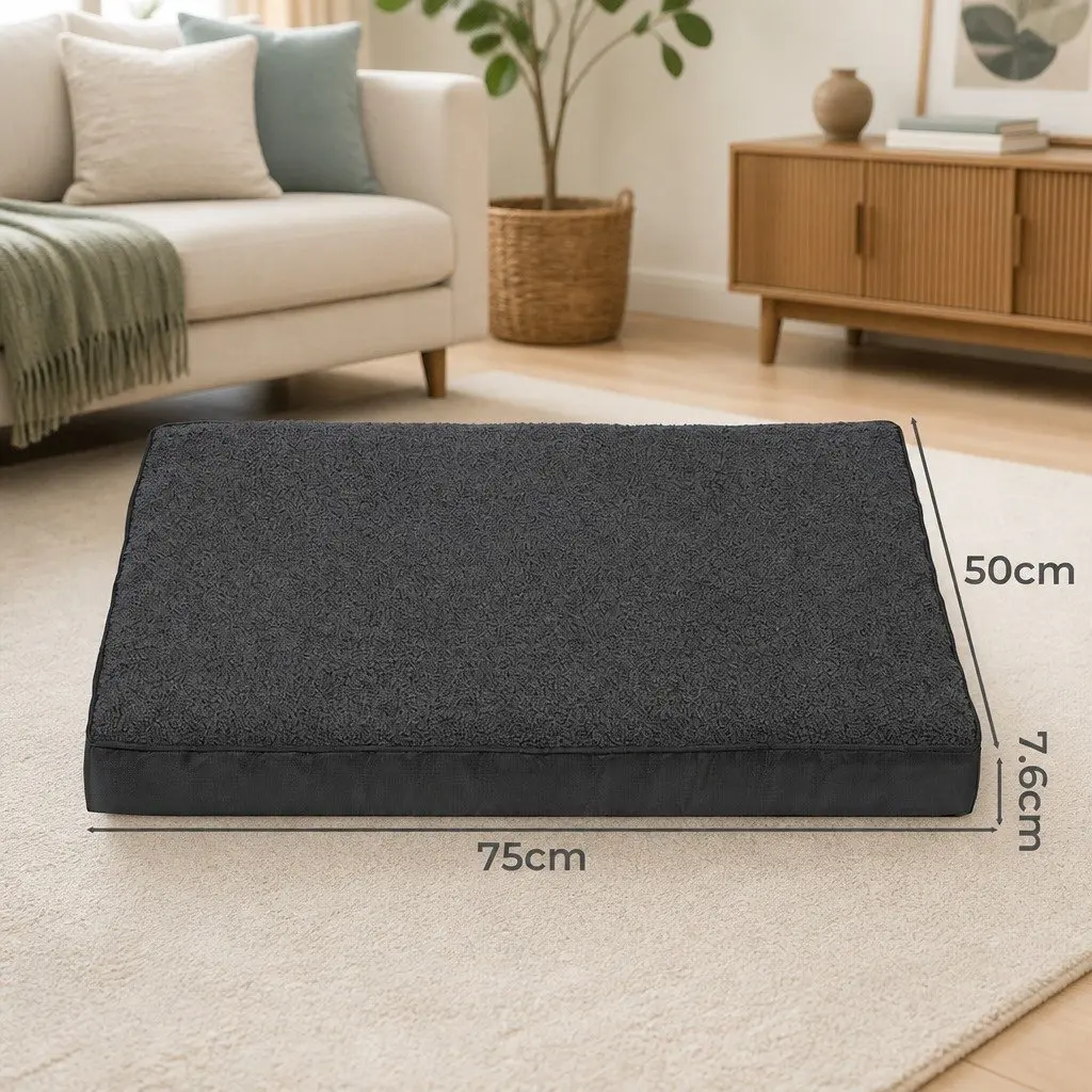 Orthopaedic Pet Dog Bed Medium Removable Washable Cover Non-Slip Grey