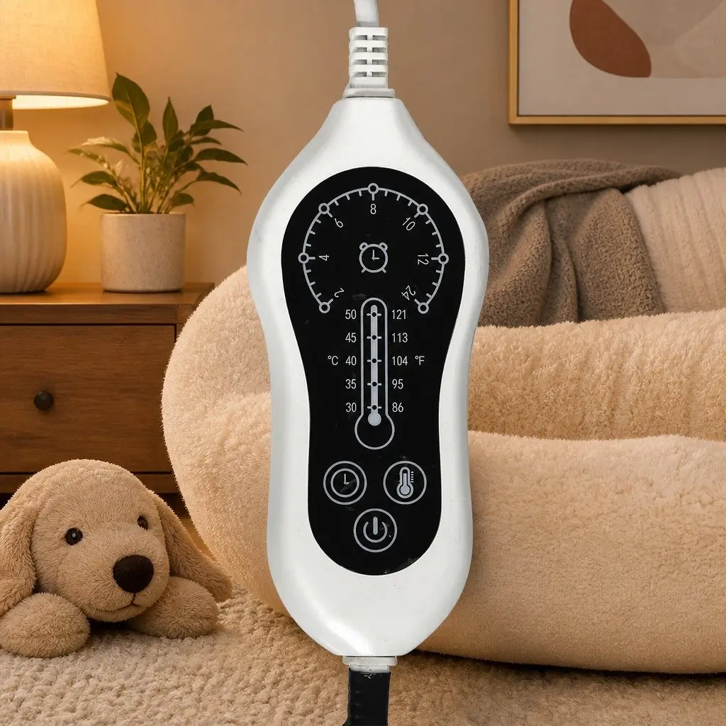 Electric Heated Dog Bed Pet Pad Medium Warming Mat for Pets