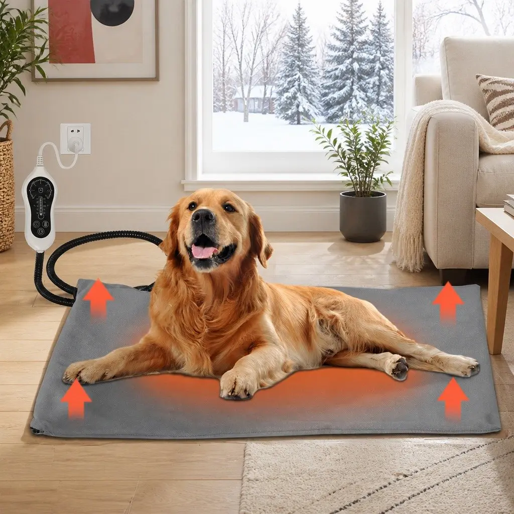Electric Heated Dog Bed Pet Pad Medium Warming Mat for Pets
