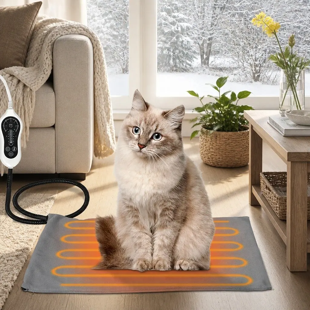 Electric Heated Dog Bed Pet Pad Medium Warming Mat for Pets