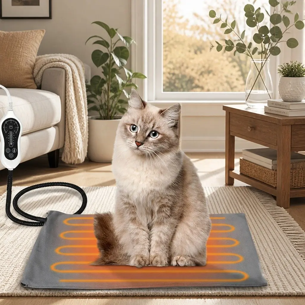 Electric Heated Pet Pad Temperature Control Small Size Warming Mat
