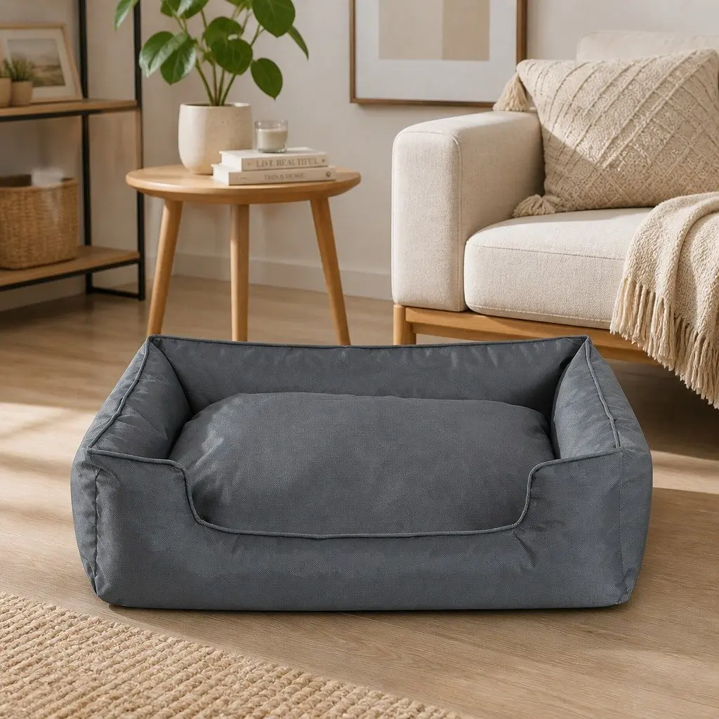 Waterproof Pet Dog Calming Bed Oxford Cloth Portable Sleeping Mat 90cm x 75cm x 24cm
