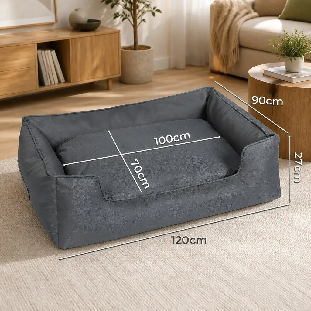 Pet Dog Bed Waterproof Oxford Cloth XL Portable Bolster Sleeping Mat