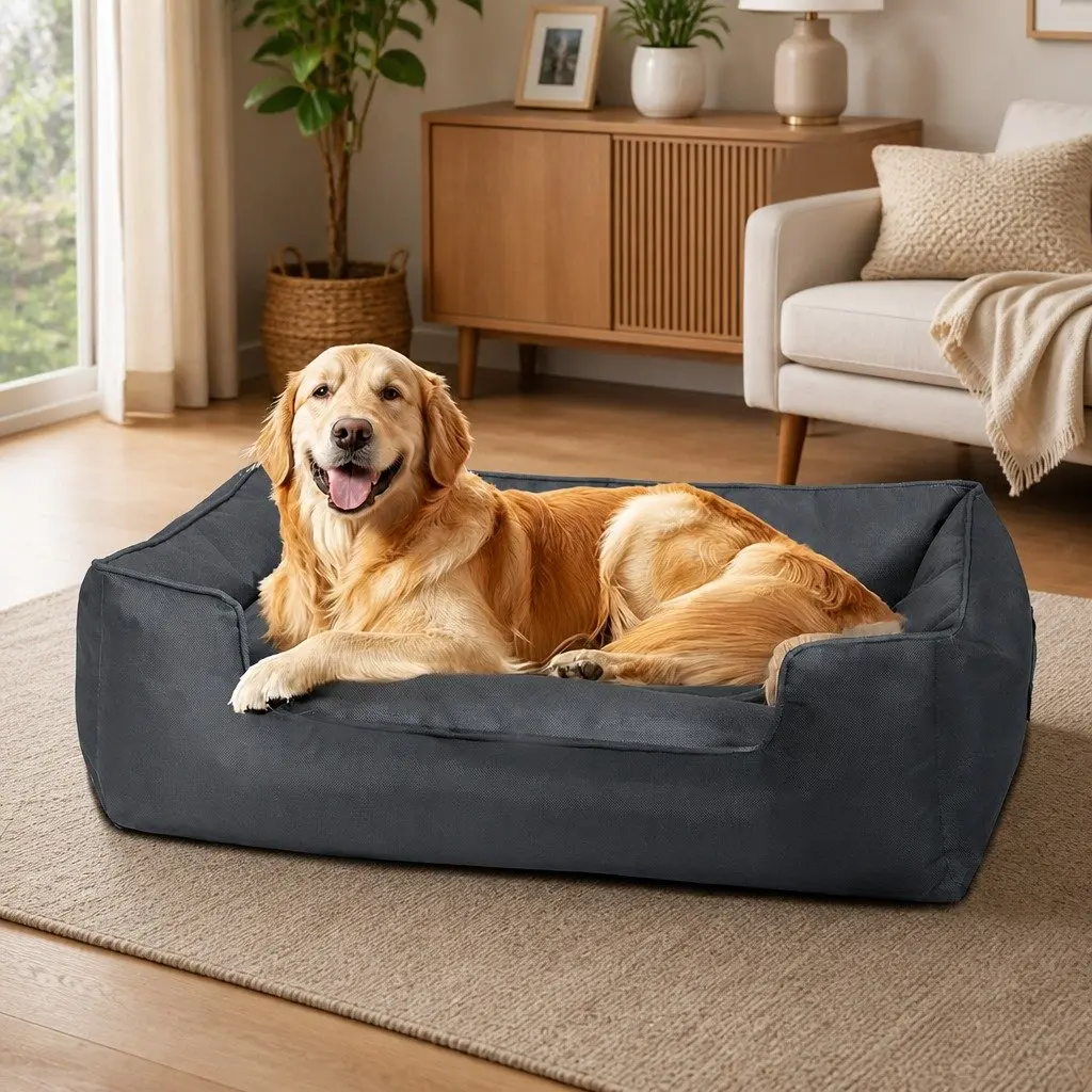 Pet Dog Bed Waterproof Oxford Cloth XL Portable Bolster Sleeping Mat