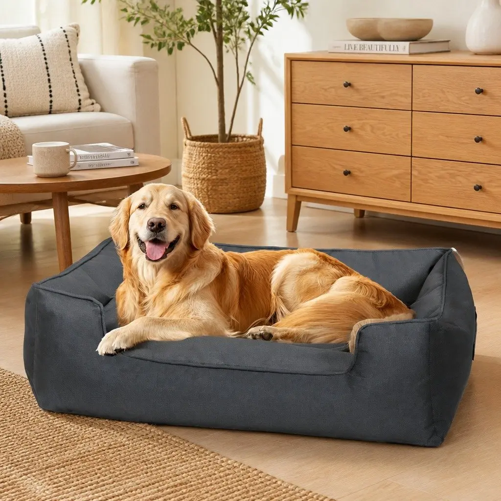 Pet Dog Bed Waterproof Oxford Cloth XL Portable Bolster Sleeping Mat