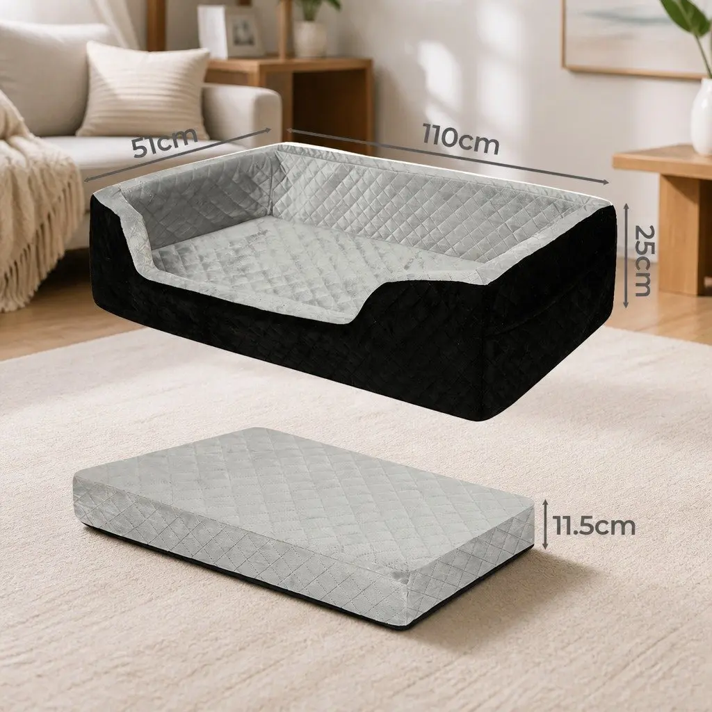 Dog Car Booster Seat Elevated Cushion Waterproof Base 110cm x 51cm x 25cm
