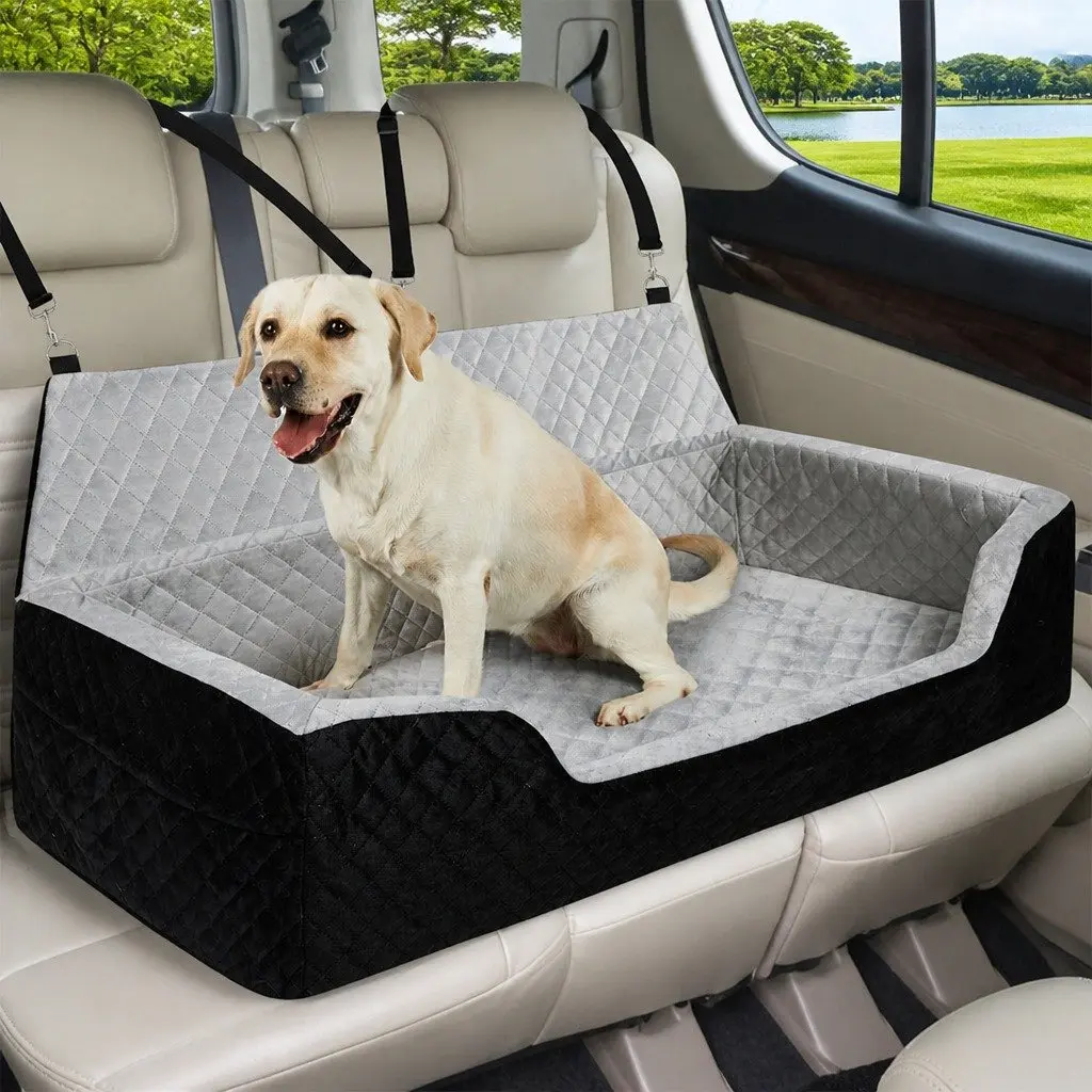 Dog Car Booster Seat Elevated Cushion Waterproof Base 110cm x 51cm x 25cm