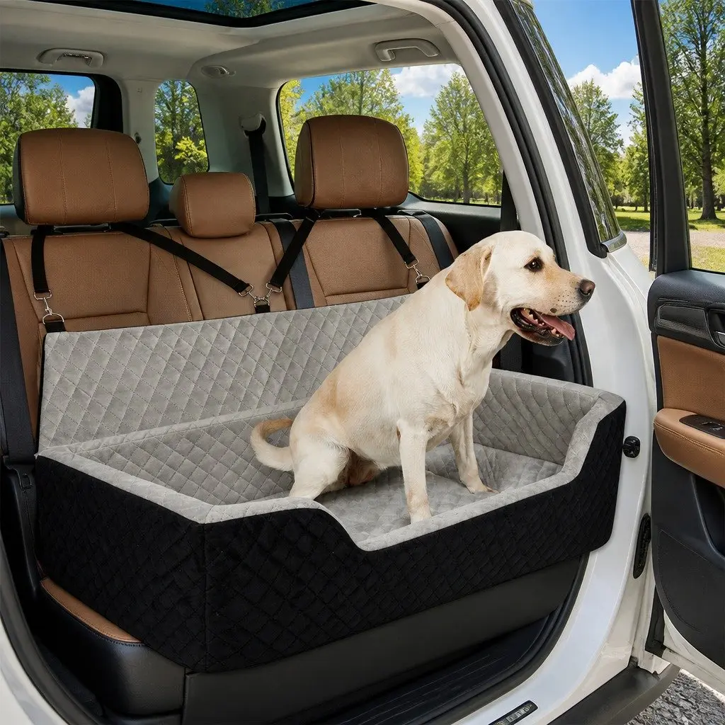 Dog Car Booster Seat Elevated Cushion Waterproof Base 110cm x 51cm x 25cm