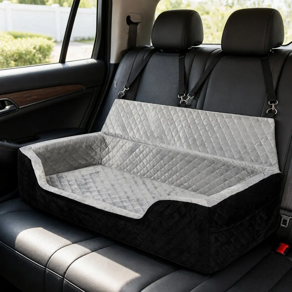 Dog Car Booster Seat Elevated Cushion Waterproof Base 110cm x 51cm x 25cm