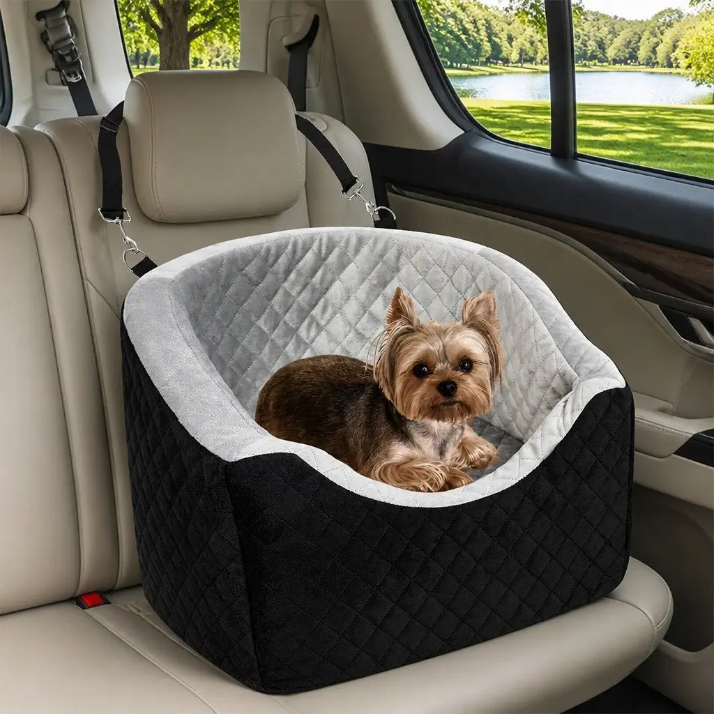 Dog Car Booster Seat High-Density Foam Cushion Portable 47cm x 47cm x 40cm