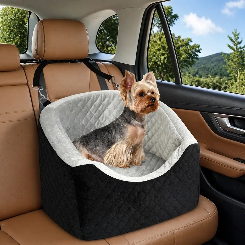 Dog Car Booster Seat High-Density Foam Cushion Portable 47cm x 47cm x 40cm